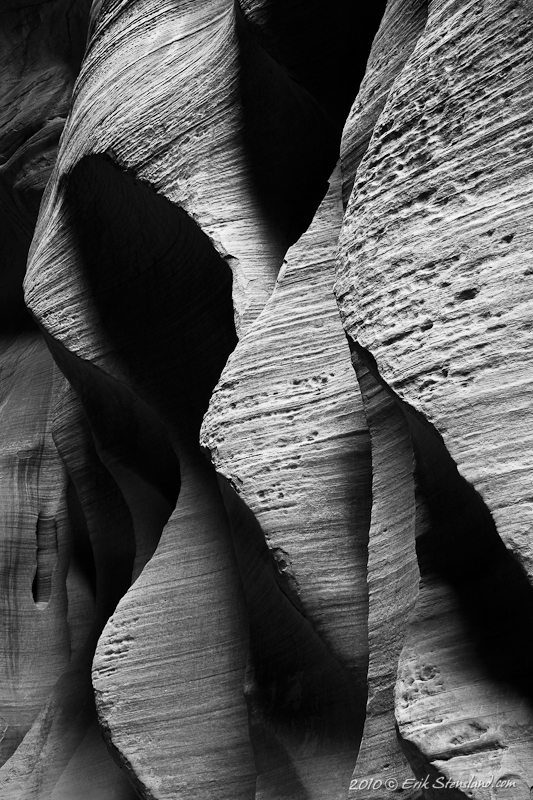 sandstone, textures, shapes, black and white, repeating photo